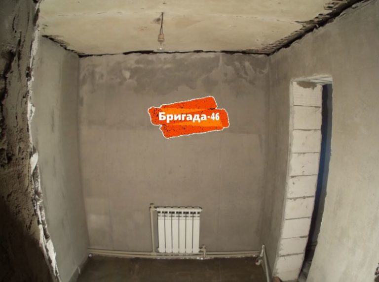 Штукатурка стен ванной комнате в частном доме в Курске фото